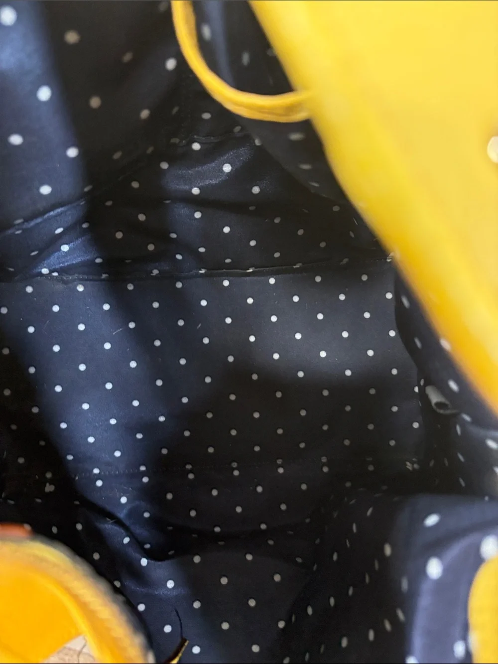 Kate Spade Yellow Pebbled Leather Side Pockets Hobo Bag BLEMISH
